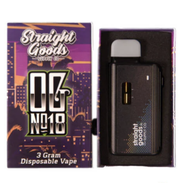 Straight Goods Disposable Vape Pen - 3g - OG-18